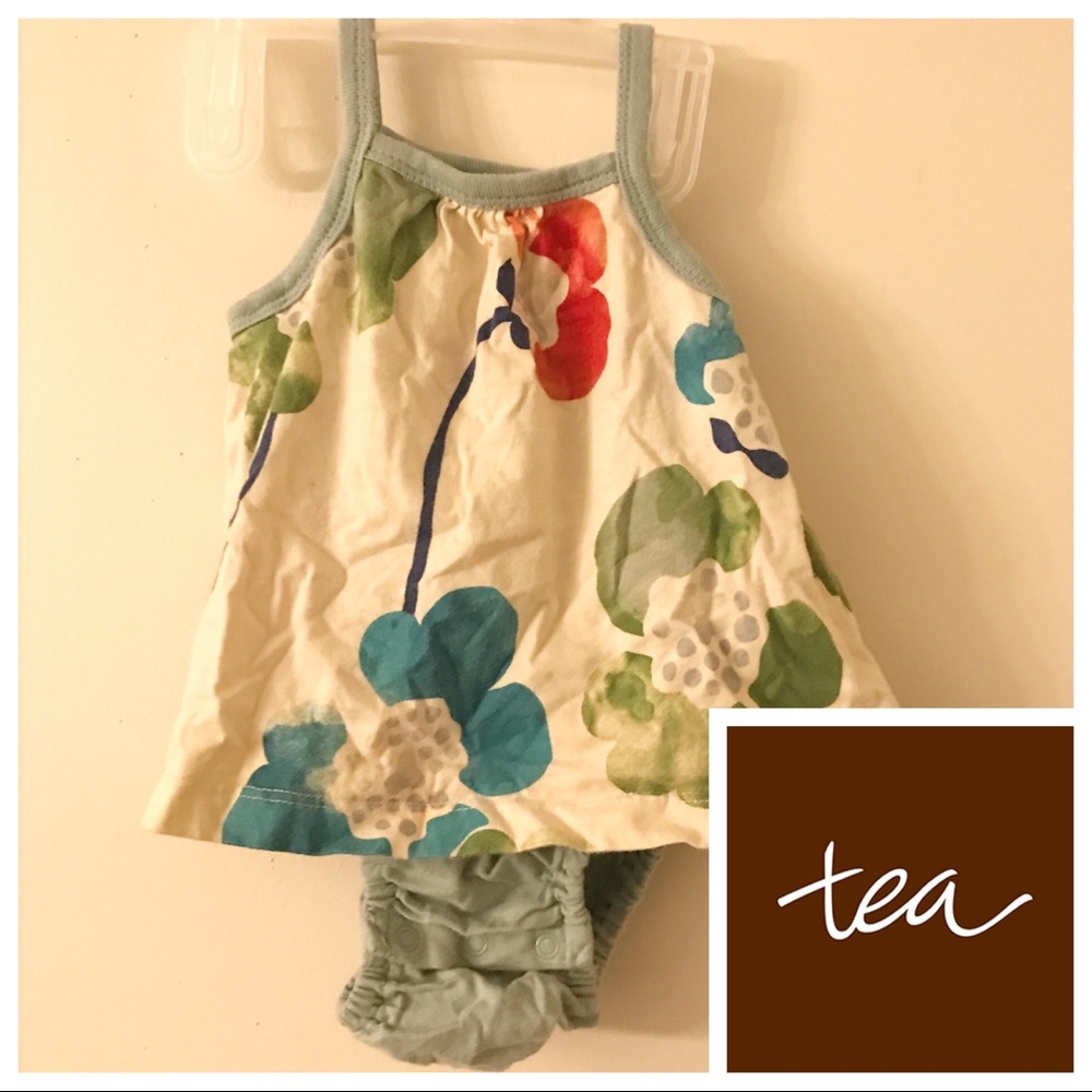 Tea Collection baby dress/bodysuit 3-6mo
